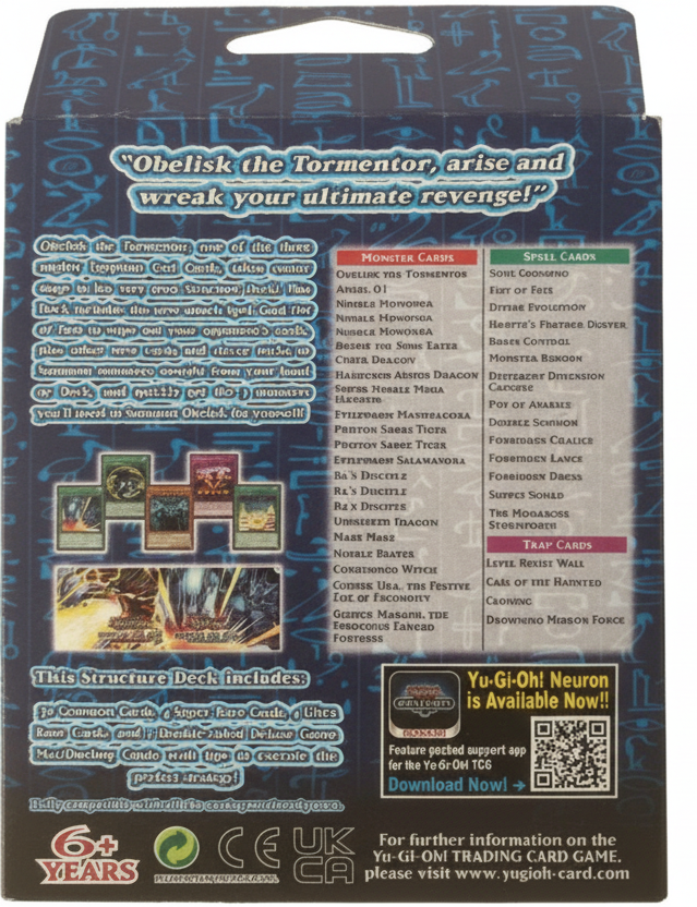 Yu-Gi-Oh! Egyptian God Deck: Obelisk The Tormentor TCG English Sealed