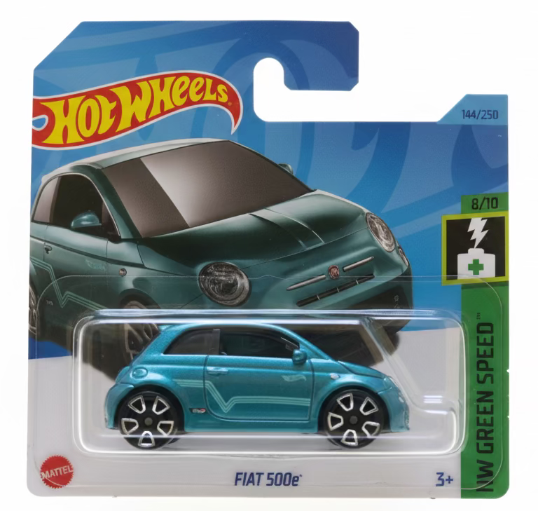 144/250 Hot Wheels Fiat 500e 2023 HW Green Speed 8/10 OVP Neu