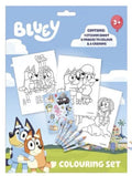 Bluey Happy Life Malset mit Aufklebern Und Wachsstiften und Sticker