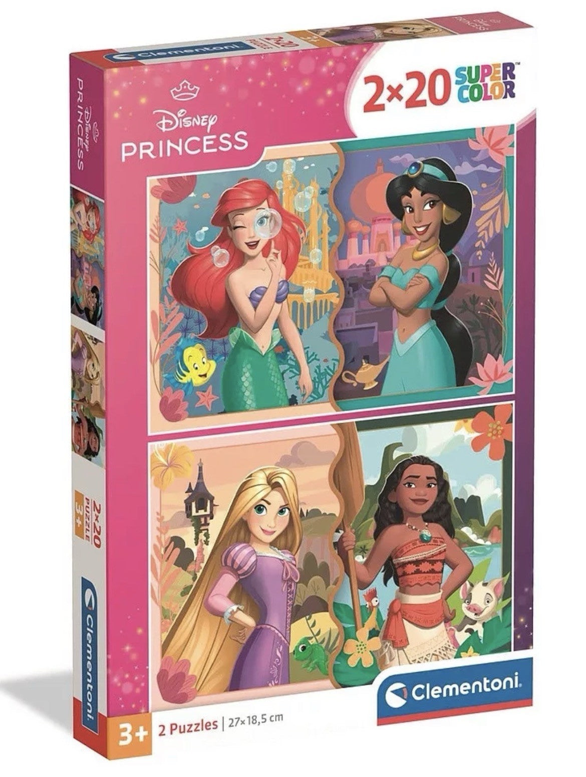 Disney Prinzessin 2x20 Teile Puzzle Clementoni