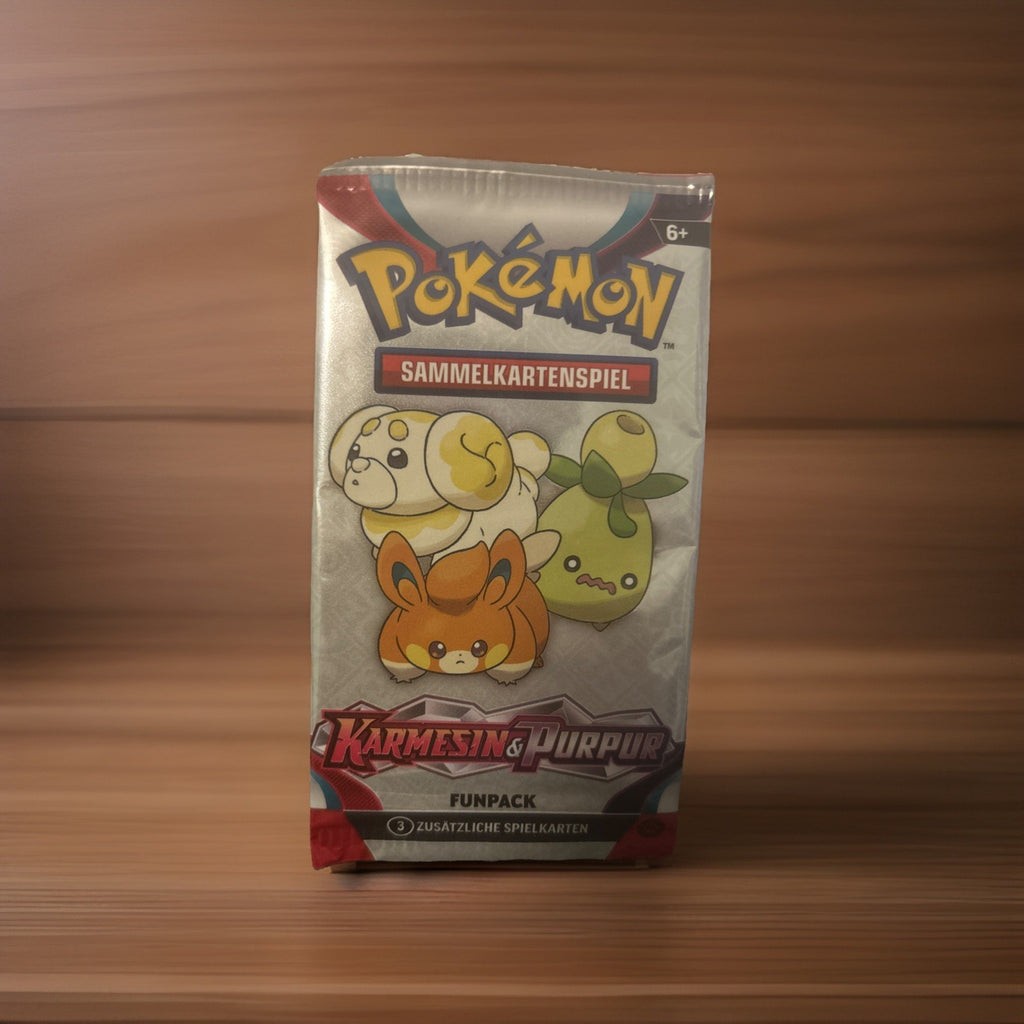 Pokemon Karmesin & Purpur funpack Deutsch 3 Karte je pack. Sealed